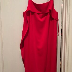 ANTONIO MELANI Asymmetrical Red Dress